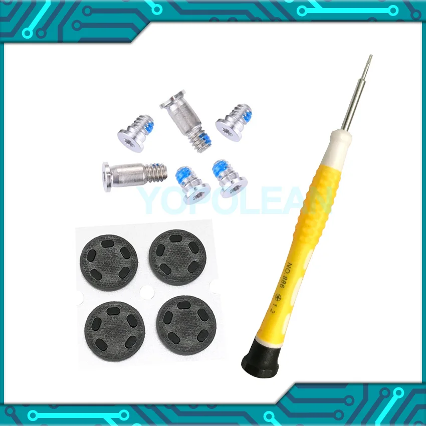 Набор винтов + отвертка резиновые ножки для Macbook Pro Retina 13 дюймов A1706 2016 2017|Колпачки