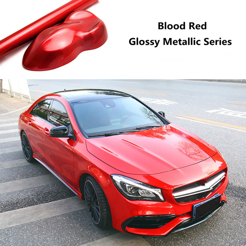

Sunice Blood Red Super Glossy Metallic Car Wrap Car Body Styling Wrapping Decorative Sticker Auto Motorcycle Car Accessories