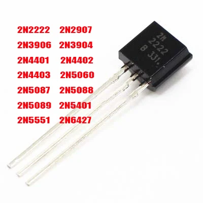 50 шт./лот 2N2222 2N2907 2N3904 2N3906 2N4401 2N4402 2N4403 2N5060 2N5087 2N5088 2N5089 2N5401 2N5551 2N6427 TO 92 в наличии на