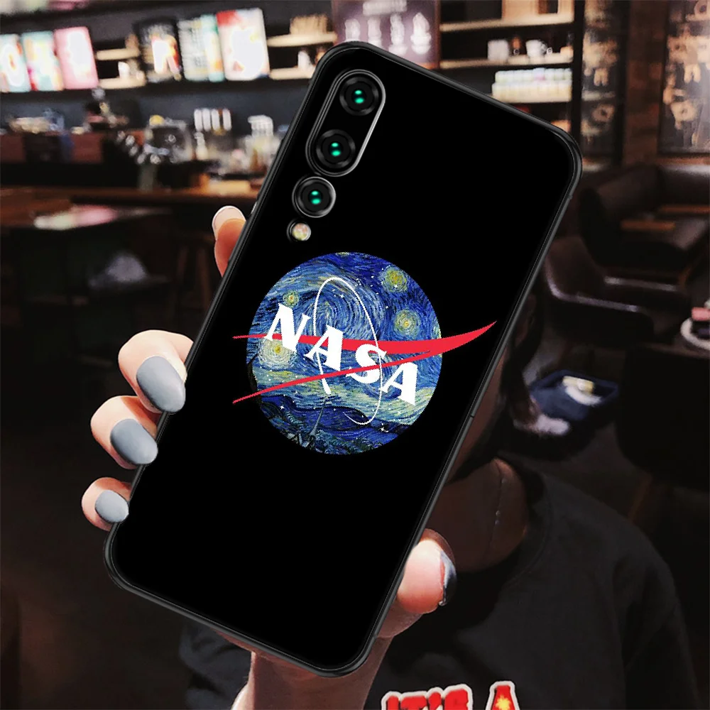 

Fashion Nasas Space Phone case For Huawei P Mate P10 P20 P30 P40 10 20 Smart Z Pro Lite 2019 black luxury funda 3D coque fashion