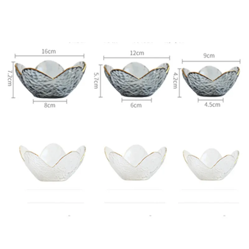 Прозрачная Бессвинцовая стеклянная миска для салата в форме вишни неправильная