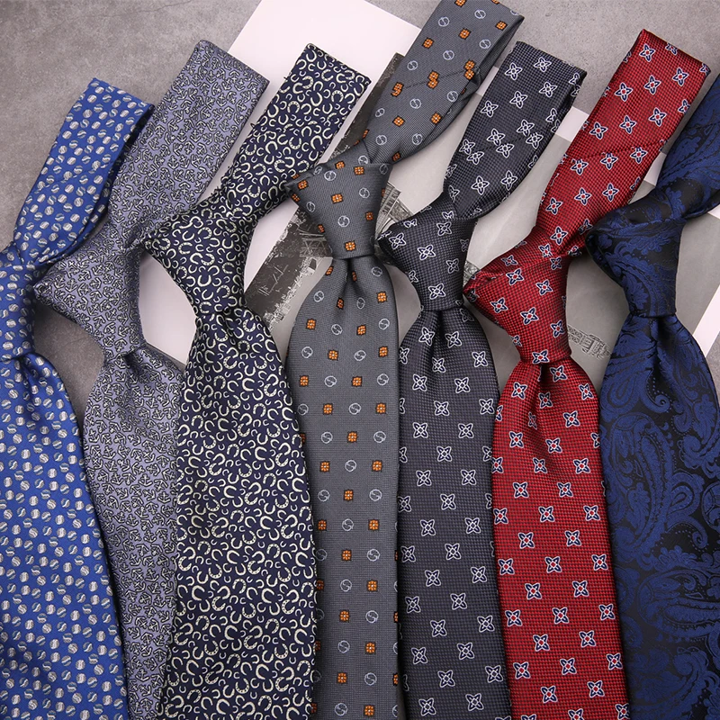 

Sitonjwly 8cm Classic Neck Tie for Mens Formal Wear Business Neckties Gentlemen Groom Wedding Party Gravatas Slim Cravat