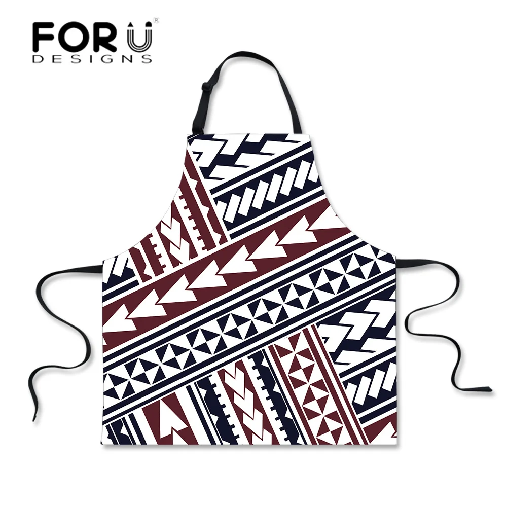 

Кухонный Фартук FORUDESIGNS с татуировкой в Полинезию, фартук унисекс для готовки и кейтеринга, фартук без рукавов, с воротником хомутиком, Avental, и...