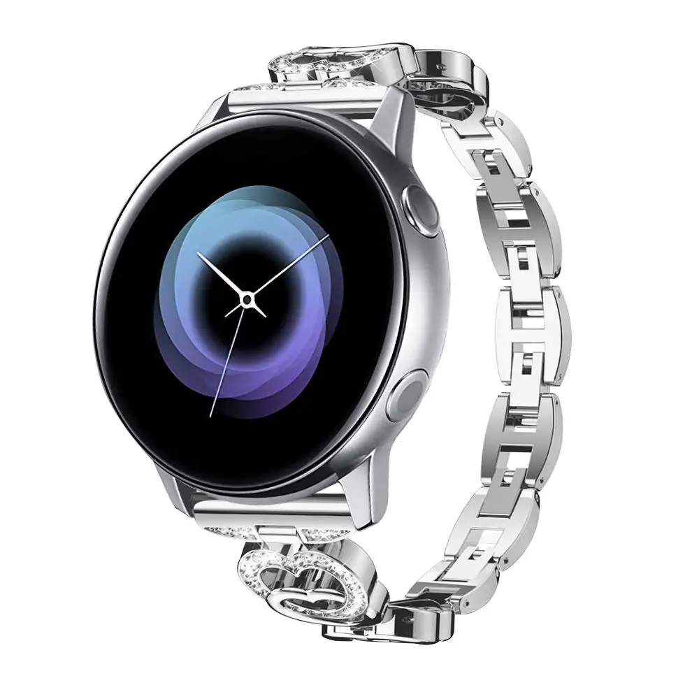 Ремешок для часов Bling металлический браслет Samsung Galaxy Active Watch 42 20 мм Gear Sport s2 |