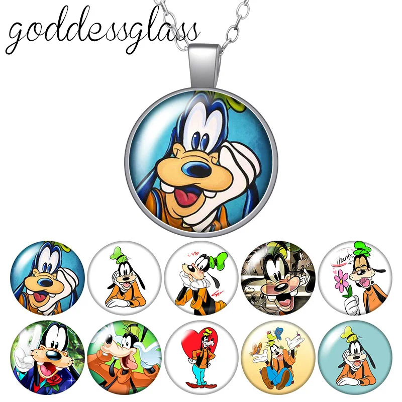 

Ожерелье с подвеской в виде кулона с кристаллами и круглым стеклом