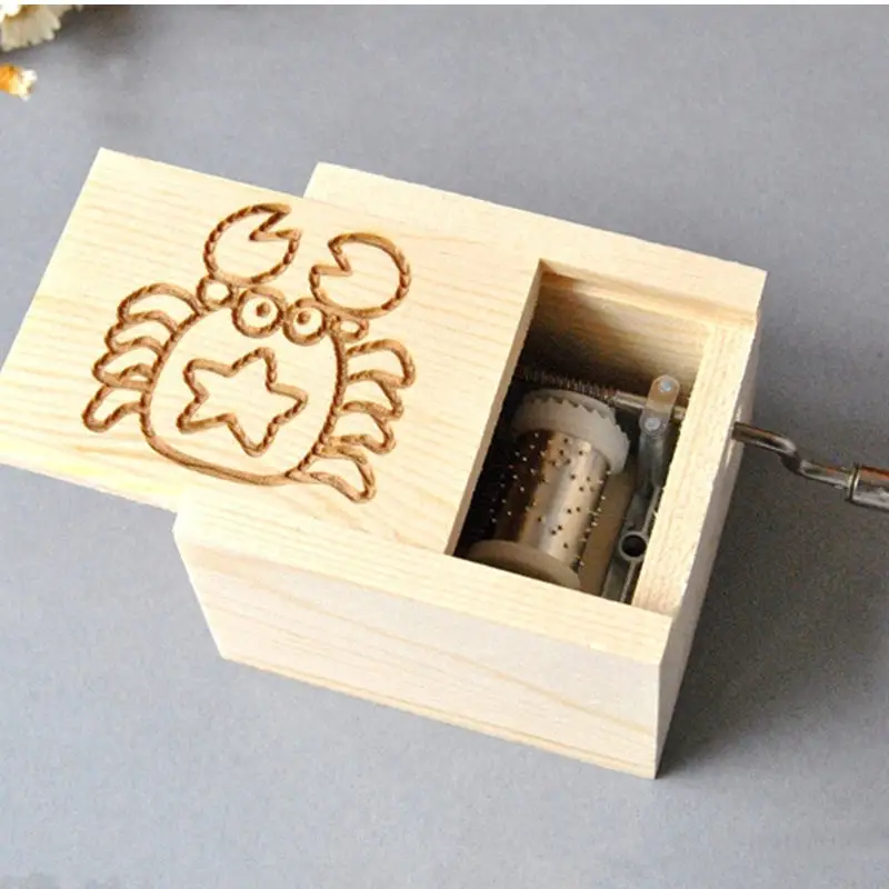 Креативные созвездия деревянная музыкальная шкатулка ремесла Козерога ручная