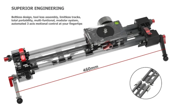 Слайдер для мини каретки Ifootage Shark раздельная (тележка) слайдеры слайдер