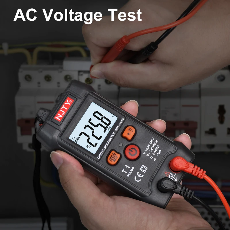 Профессиональный цифровой мультиметр T1 Портативный Миниатюрный умный тестер