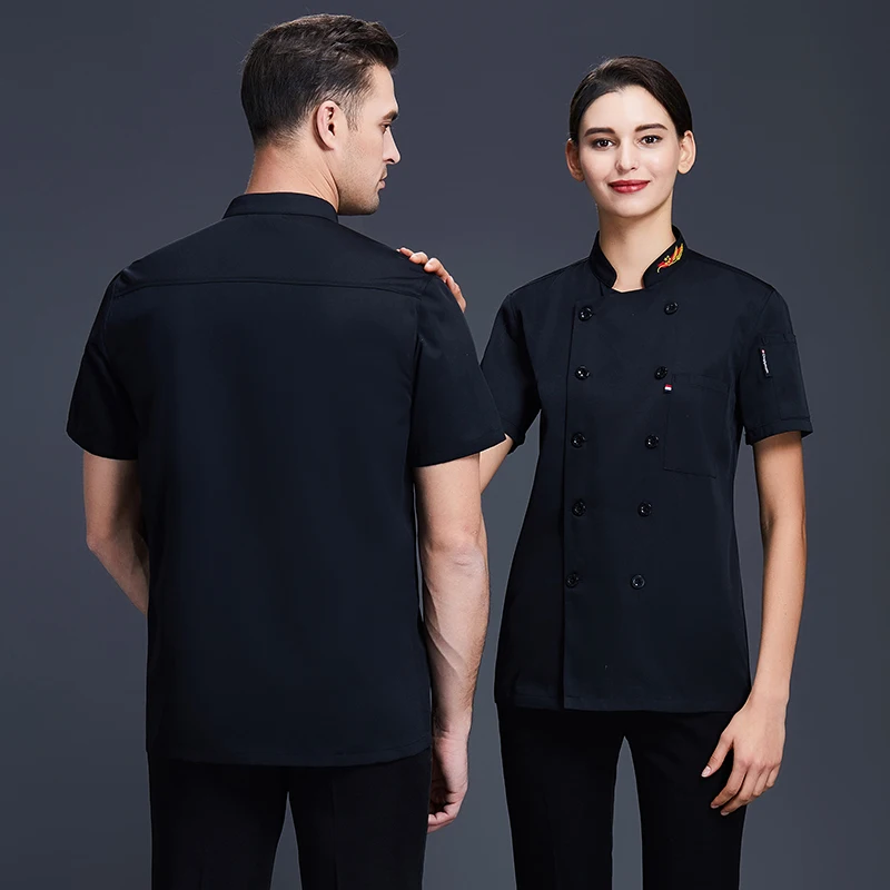 2021 унисекс короткий рукав форма повара одежда для кухни рубашка шеф-повара