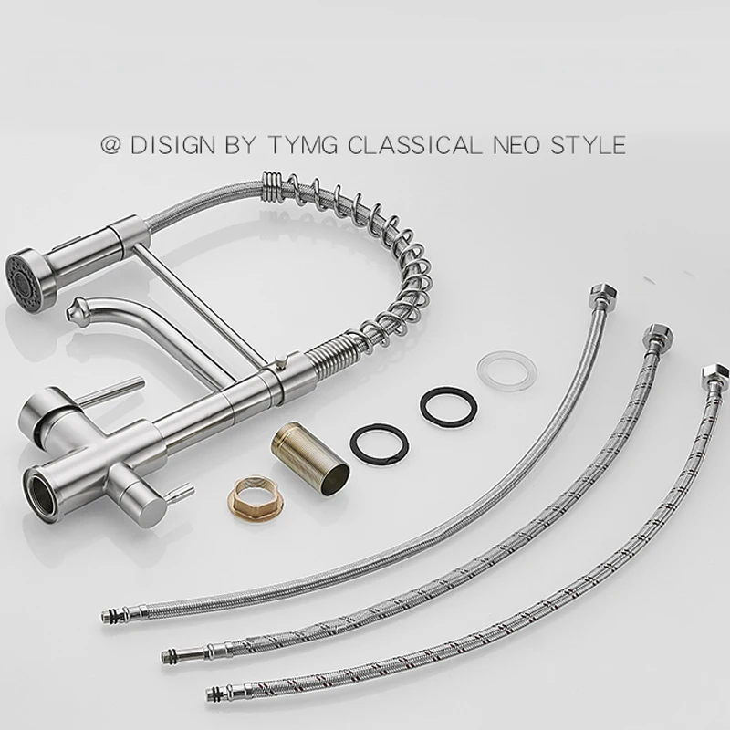 

Vidric Kitchen Filtered Faucet Water Tap Brass Purifier Faucet Dual Sprayer Drinking Water Tap Vessel Sink Mixer Tap Torneira