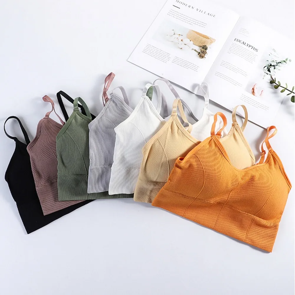 

Breathable Sports Bra Anti-sweat Fitness Top Seamless Yoga Bra Shockproof Crop Top Women Push up Sport Bra Gym Workout Tops
