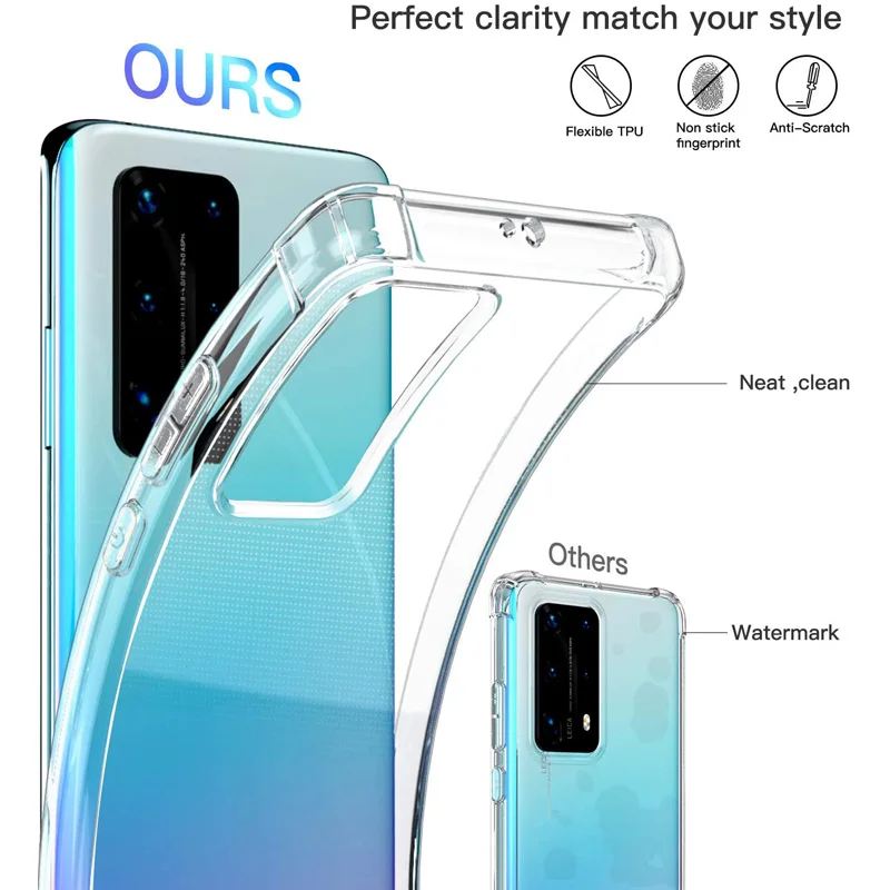 Супертонкий мягкий чехол для Huawei P Smart 2021 P30 P40 Lite E Y5P Y6P Y7P Y8P Y6S Y8S Y9S Y7A Honor 10i 10 10X 9X 9A 9S