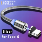 ! Магнитный зарядный кабель ACCEZZ, 3 в 1, Micro USB, Type-C, Lightning, для iPhone 8 Plus, X, Samsung, Huawei, Xiaomi