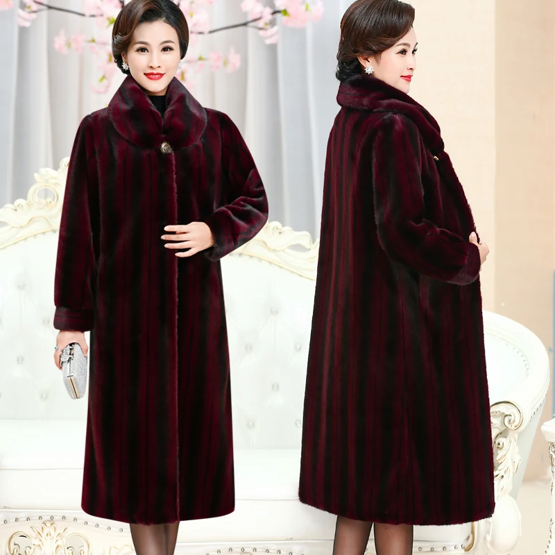 Luxury clothes Shaggy Coat Top Women Clothing Winter Fur Parkas Imitation Mink Outerwear Warm Long Outwear Quality Assurance