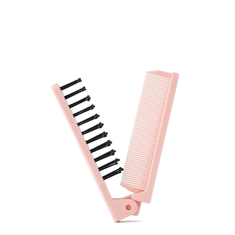 Foldable Hair Comb Travel Hair Brush Portable Dual Use Comb Massage Brush Anti-stati Hairbrush Folding Hairdressing Styling Tool