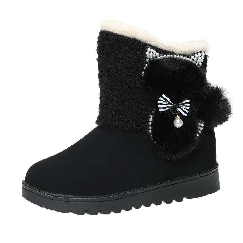 

Snow Boots Women Winter New Korean Students' Women's Cotton Shoes ins Short Tube And Plush Warm Boots