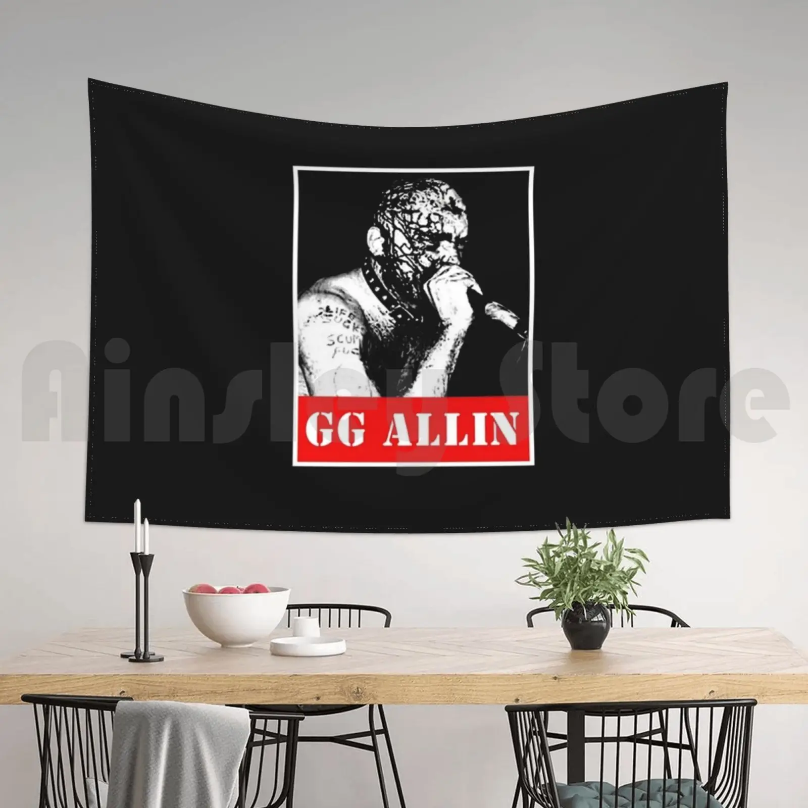 Гобелен Gg Allin для гостиной и спальни гобелен Hated In The Nation США панк музыка |