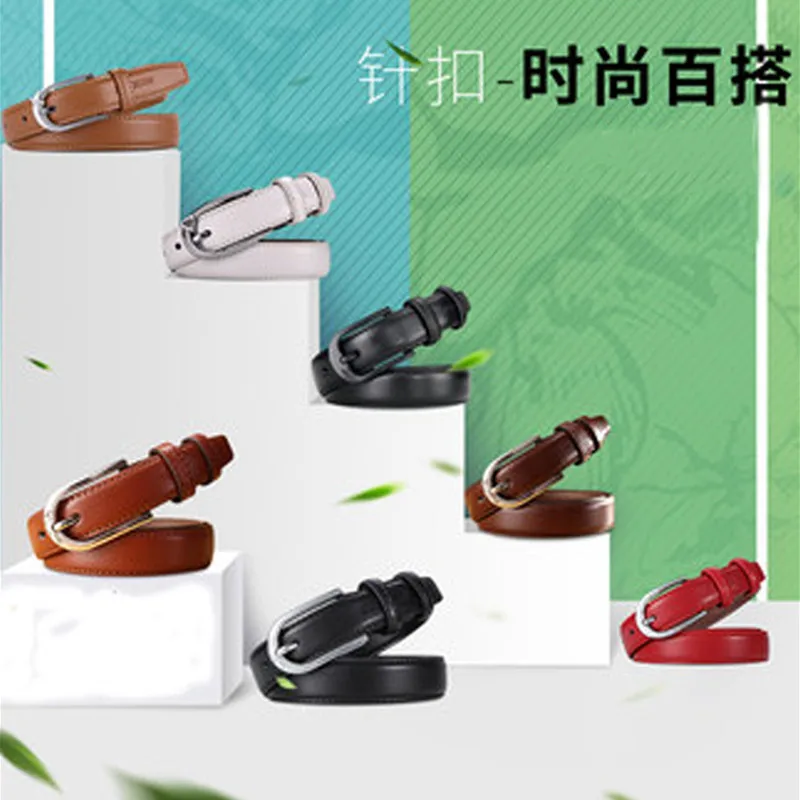 

Ladies belt female leather thin belt fashion simple wild decorative jeans belt women