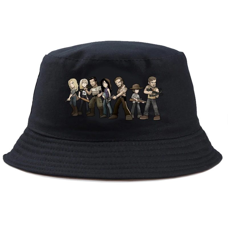 Крутая Кепка Харадзюку Панама Ходячие мертвецы шапка Стильная хлопковая