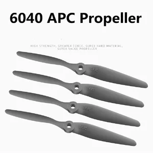 4PCS/Lot 6040 APC Shape 6inch propeller 6x4 6040 high efficiency propeller for rc aircraft propeller work with 2450KV motor