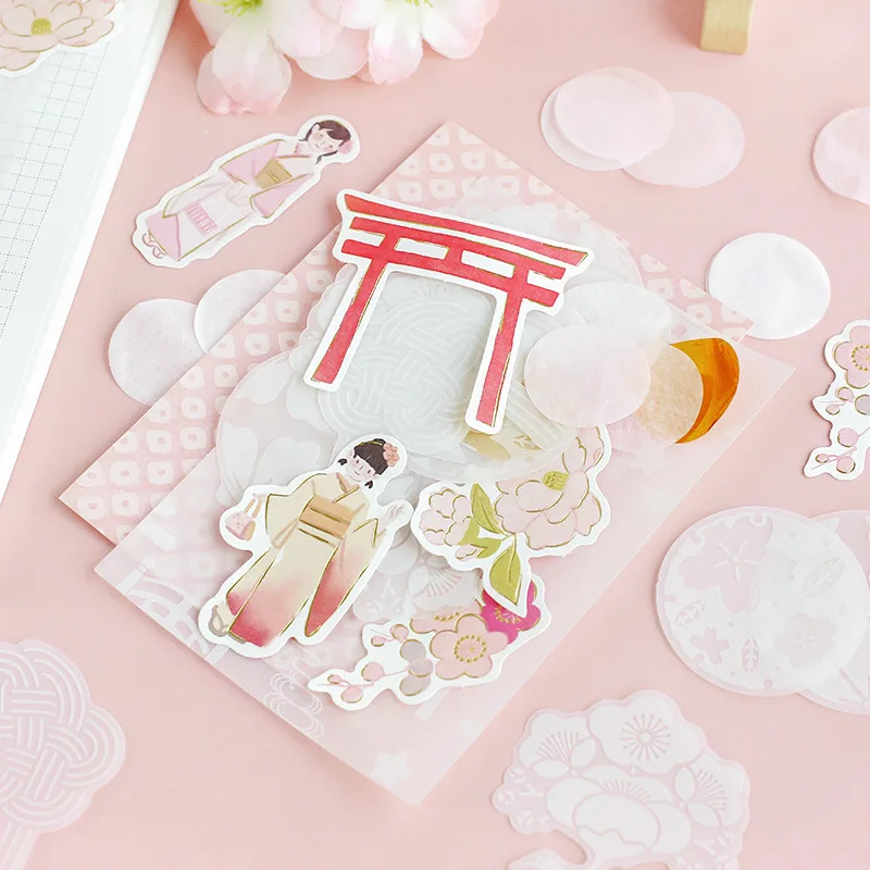 Mohamm Pack стикер s вишневые цветы креативный для канцелярских товаров наклейка