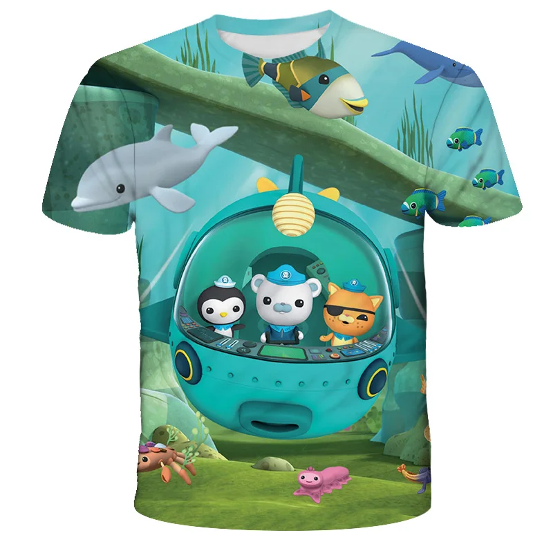 

Children Octonauts 3D Print T Shirts Boys Girls Teens T-shirts Camiseta Toddler Cartoon Anime Tee Shirts Summer Kids Clothes