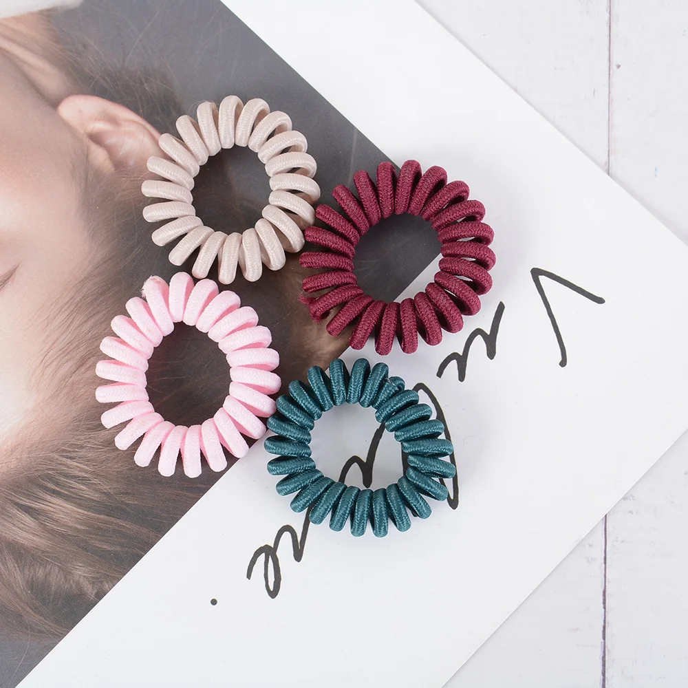 

Fashion Joker Thin Telephone Line Elastic Rubber Band Women Girls Korea Style Hair Rope Accessories Daily Hair Styling Tools