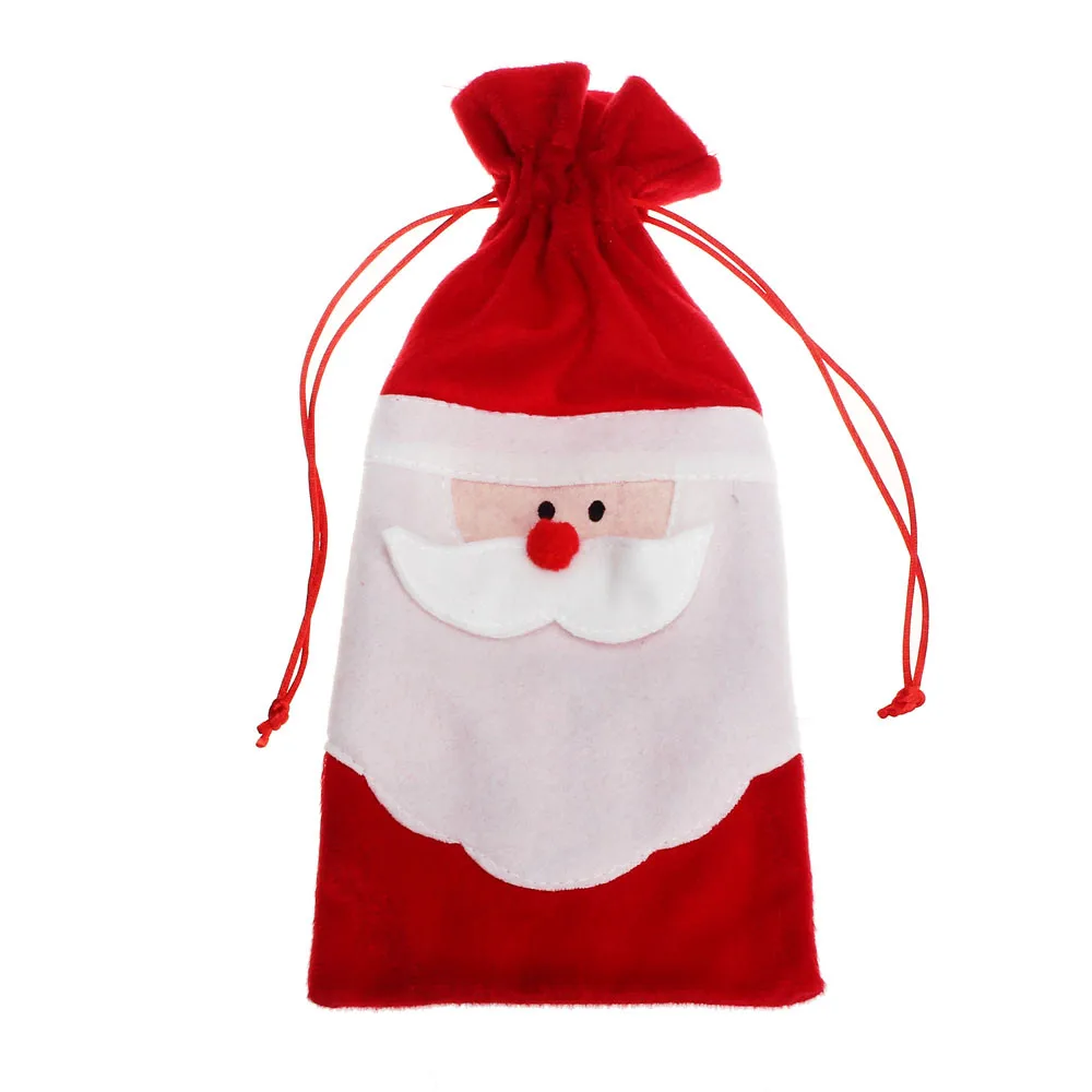 Christmas Decoration Home Party Santa Claus Wine Bottle Cover Bags | Багаж и сумки