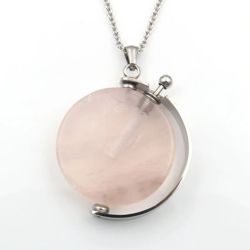 FYJS уникальные ювелирные изделия из нержавеющей стали натуральный камень аметист