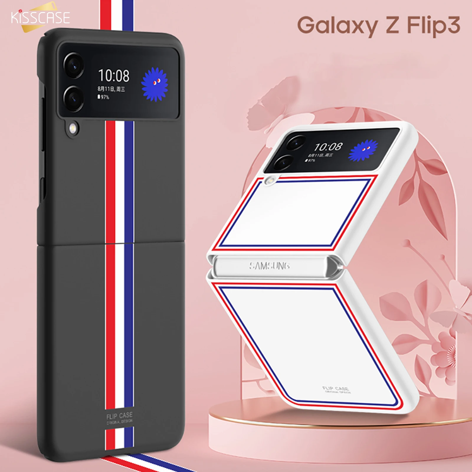 

Vintage Case for Samsung Galaxy Z Flip 3 Cover Luxury All-inclusive Shockproof Shell Hard Pc Shell for Samsung Z Flip 3 Case