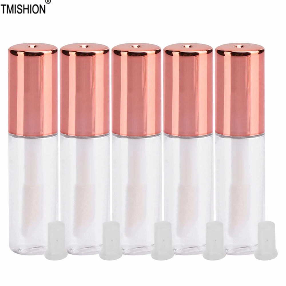 1.2ml Plastic Clear Lip Gloss Tube Lips Balm Bottle Brush Empty Cosmetic Container Makeup Organizer Lipgloss Tubes | Красота и