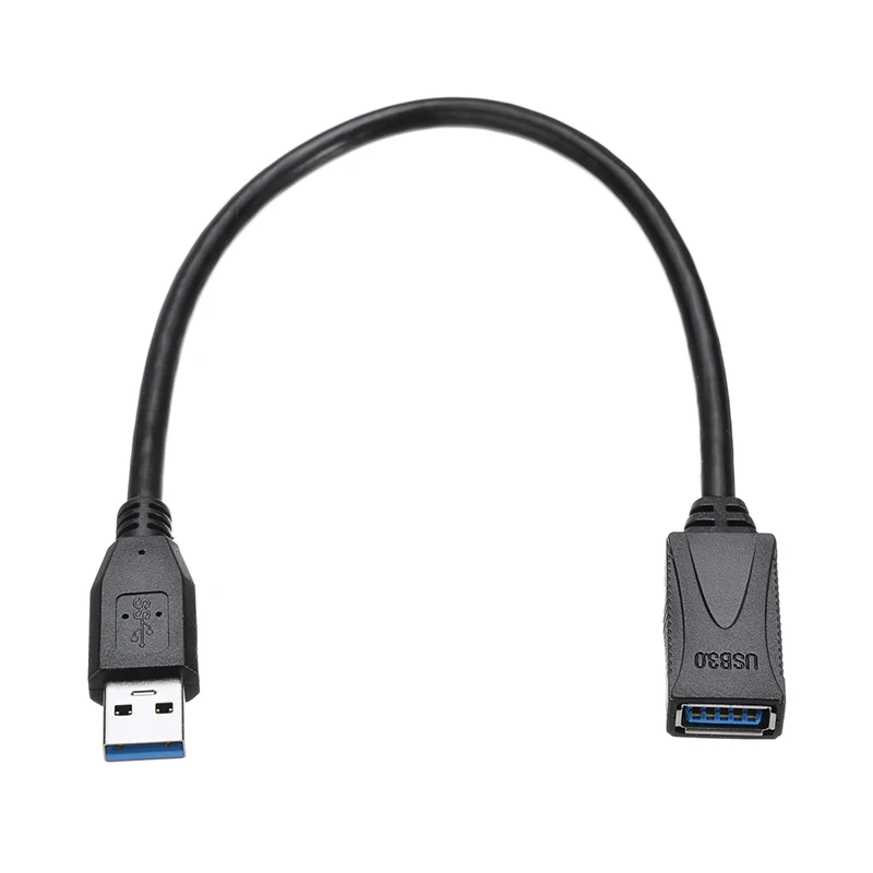 Mayitr 33 см USB 3 0 Удлинительный кабель черный адаптер Папа-мама удлинитель провод