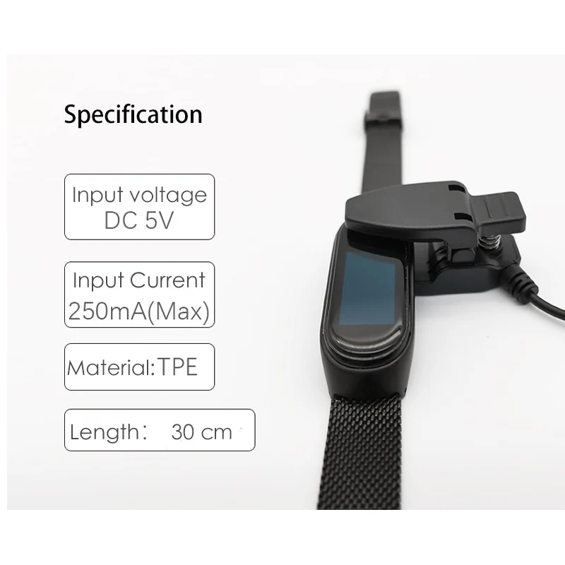 Зарядный USB кабель для Xiaomi Miband 4 Сменный Адаптер зарядного устройства Mi Band смарт