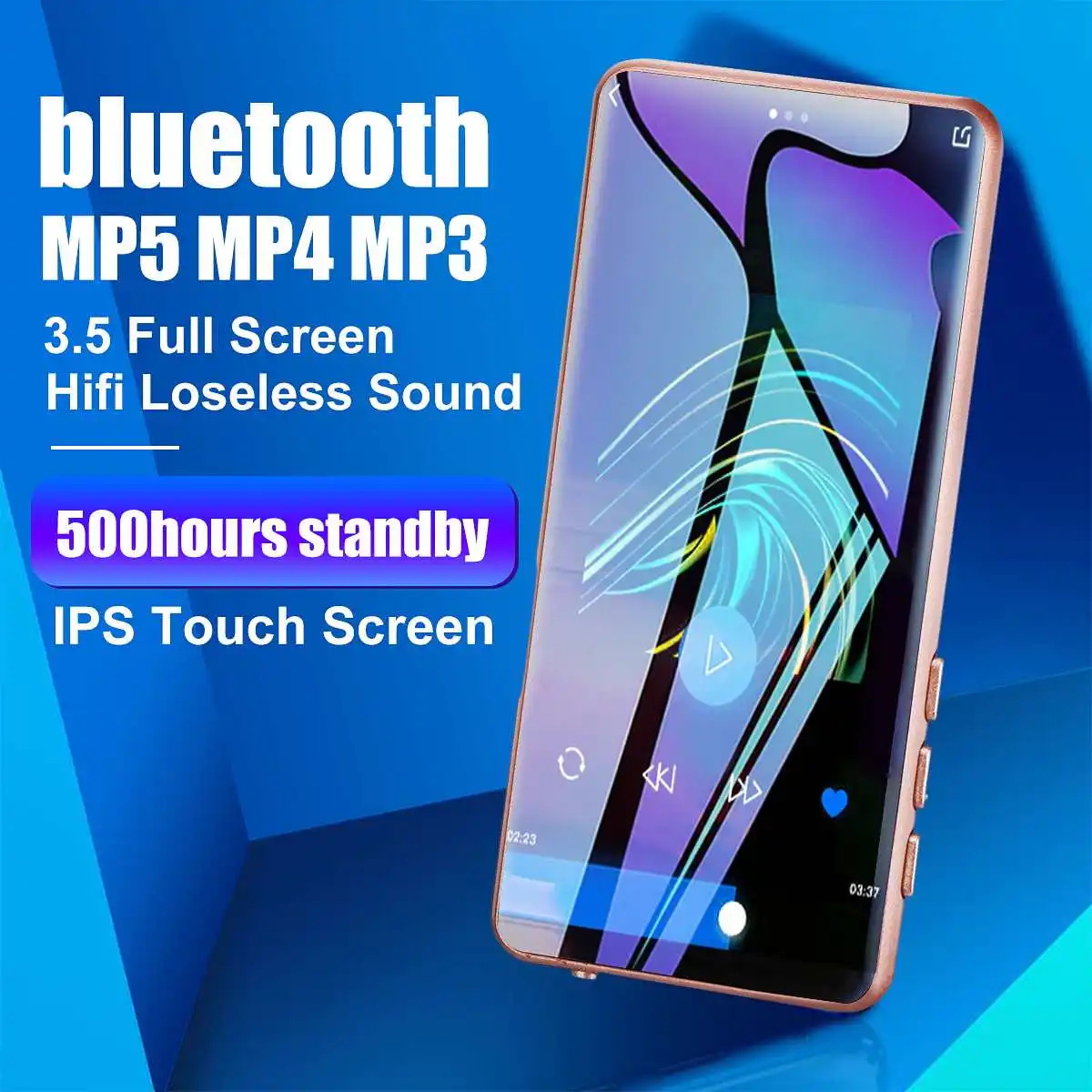 

Mp3-плеер с сенсорным экраном 3,5 дюйма, bluetooth, Hi-Fi, FM-радио, 8 ГБ, TF-карта до 128 ГБ