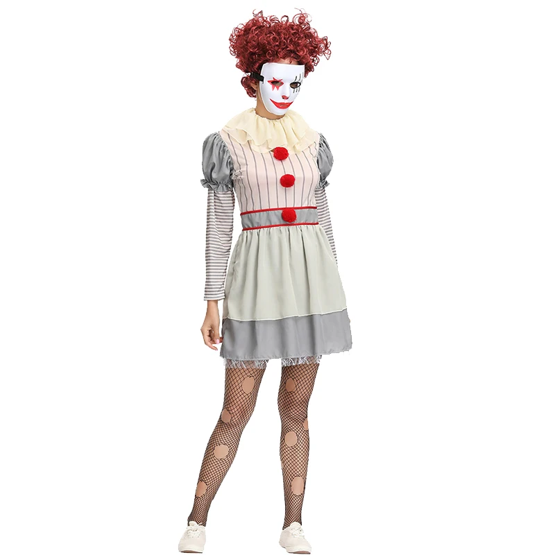 Карнавальный костюм клоуна на Хэллоуин одежда для пар карнавальные вечерние