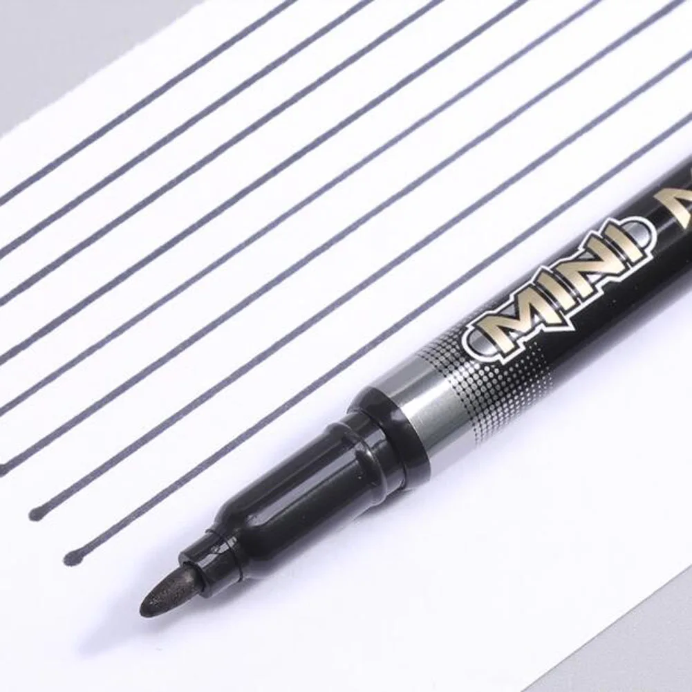 12 шт./корт. Мини Перманентная маркерная ручка с тонким наконечником для офиса