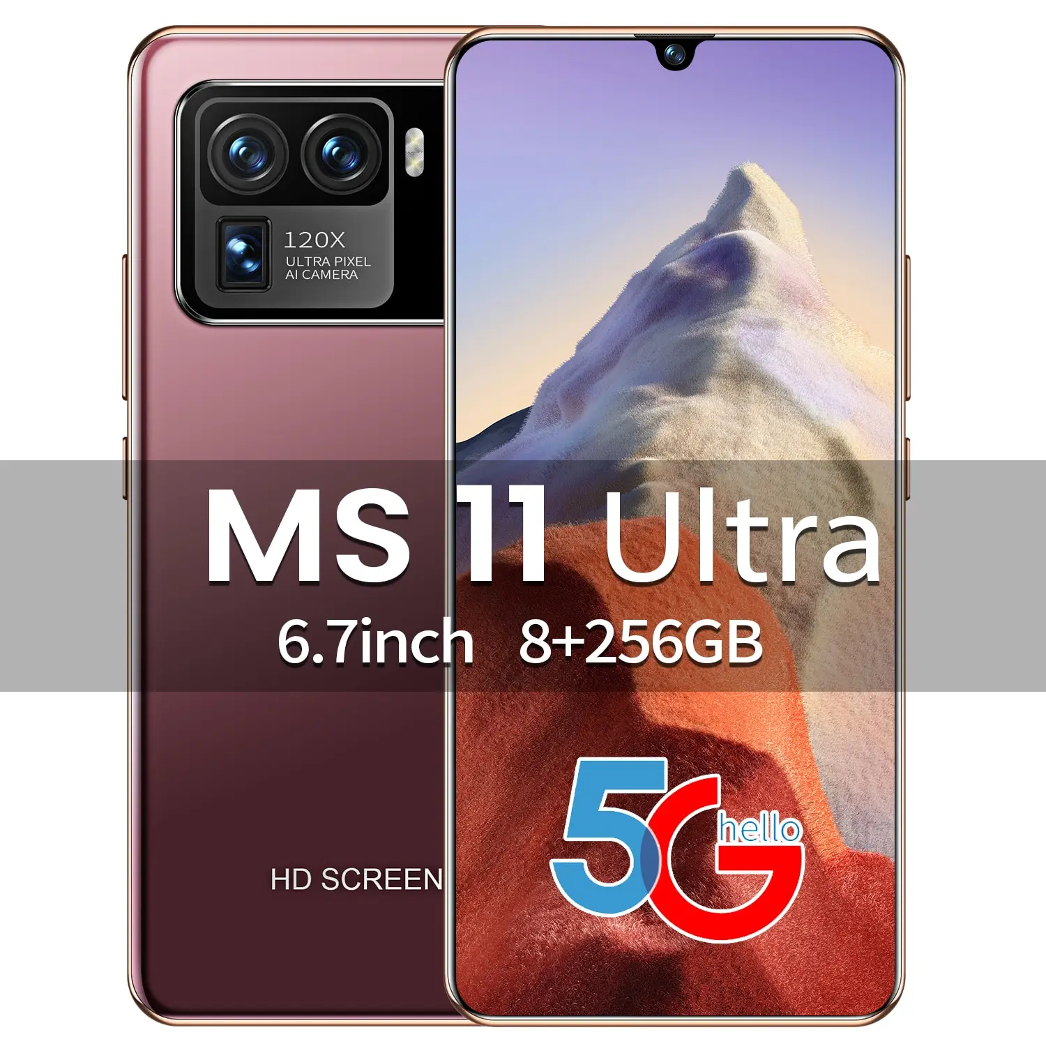 

Ms11 Ultra Global Version 12+512gb Dual Sim+micro Sd 6000mah 16+32mp 5g Smart Phone 2021 New Fingerprint Unlock Mobile Phone