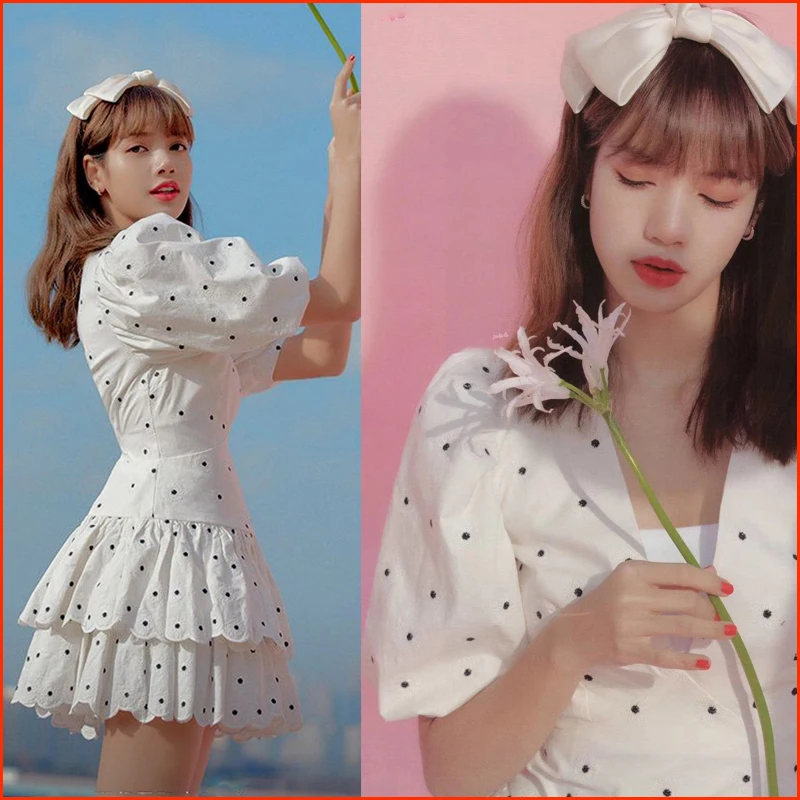 

Женское платье на молнии с V-образным вырезом и рукавами-фонариками