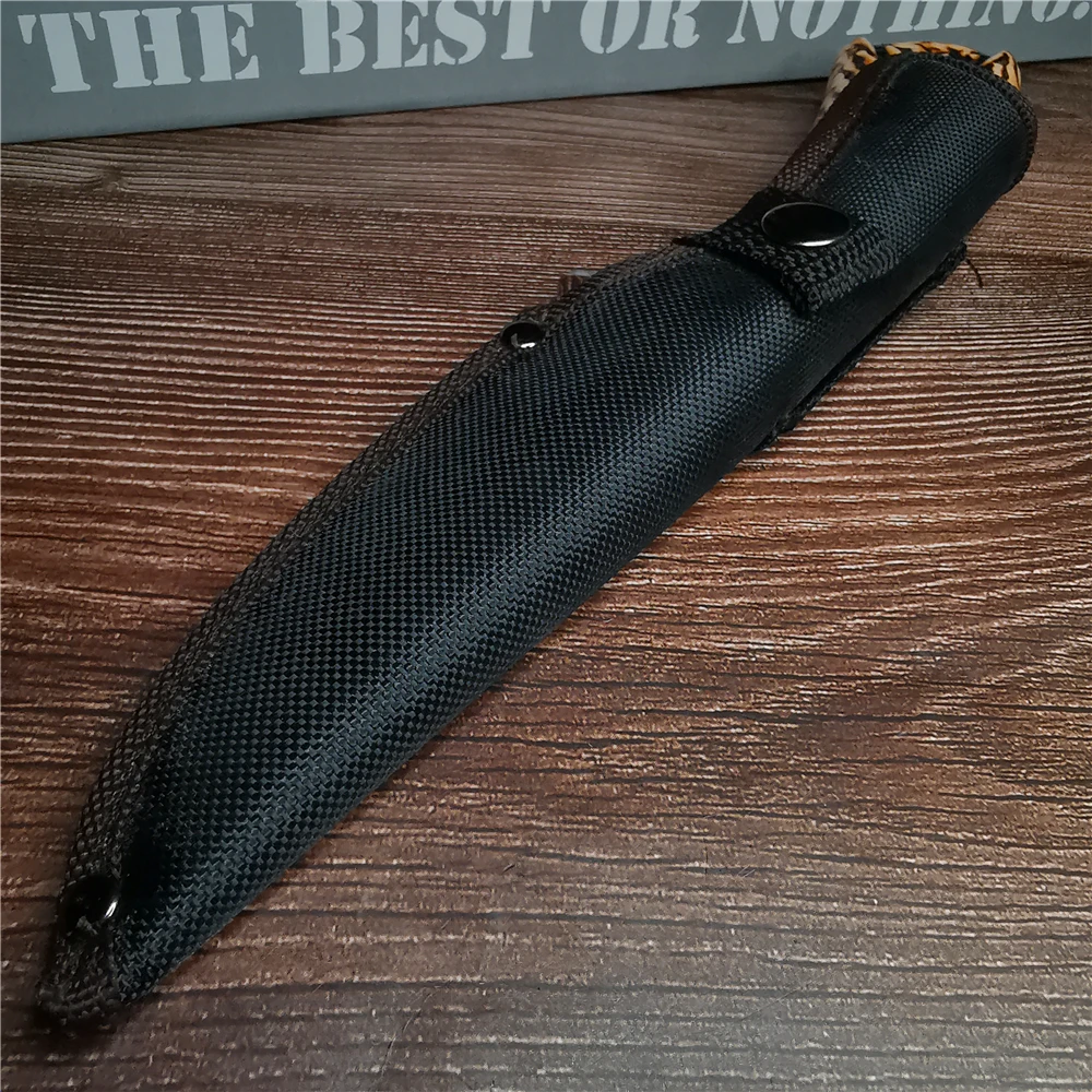 Военный нож с деревянной ручкой карманный кухонный Клинок стальным лезвием 9CR18MOV