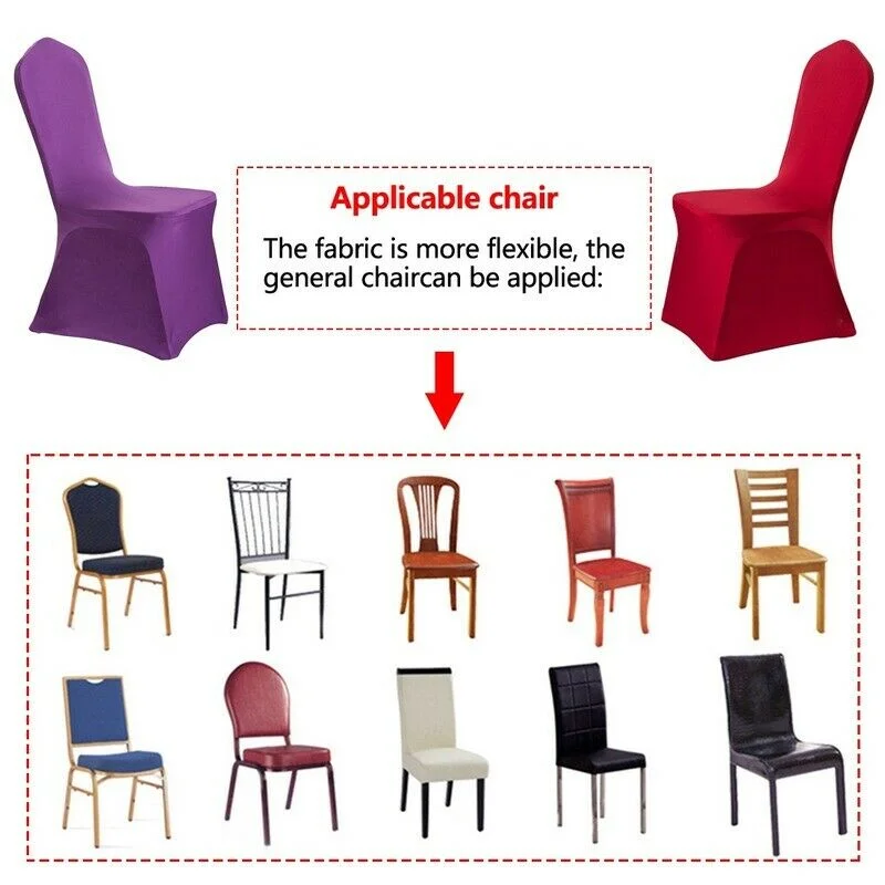 Эластичный чехол для банкетного стула из спандекса обеденного и праздничного