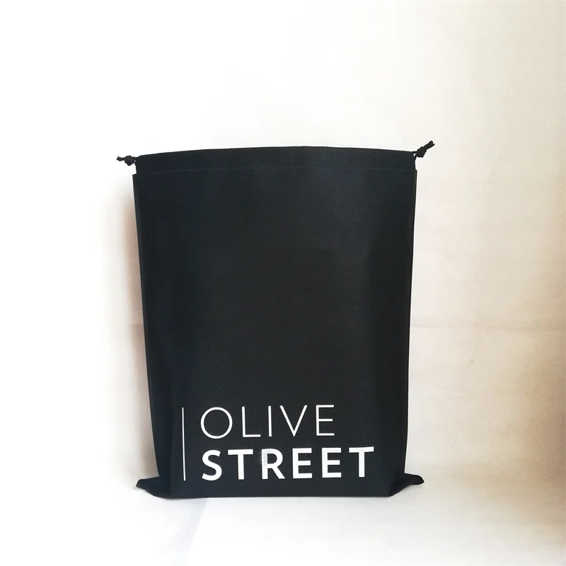 Подарочные пакеты с принтом на заказ многоразовый нетканый мешок шнурке ручками