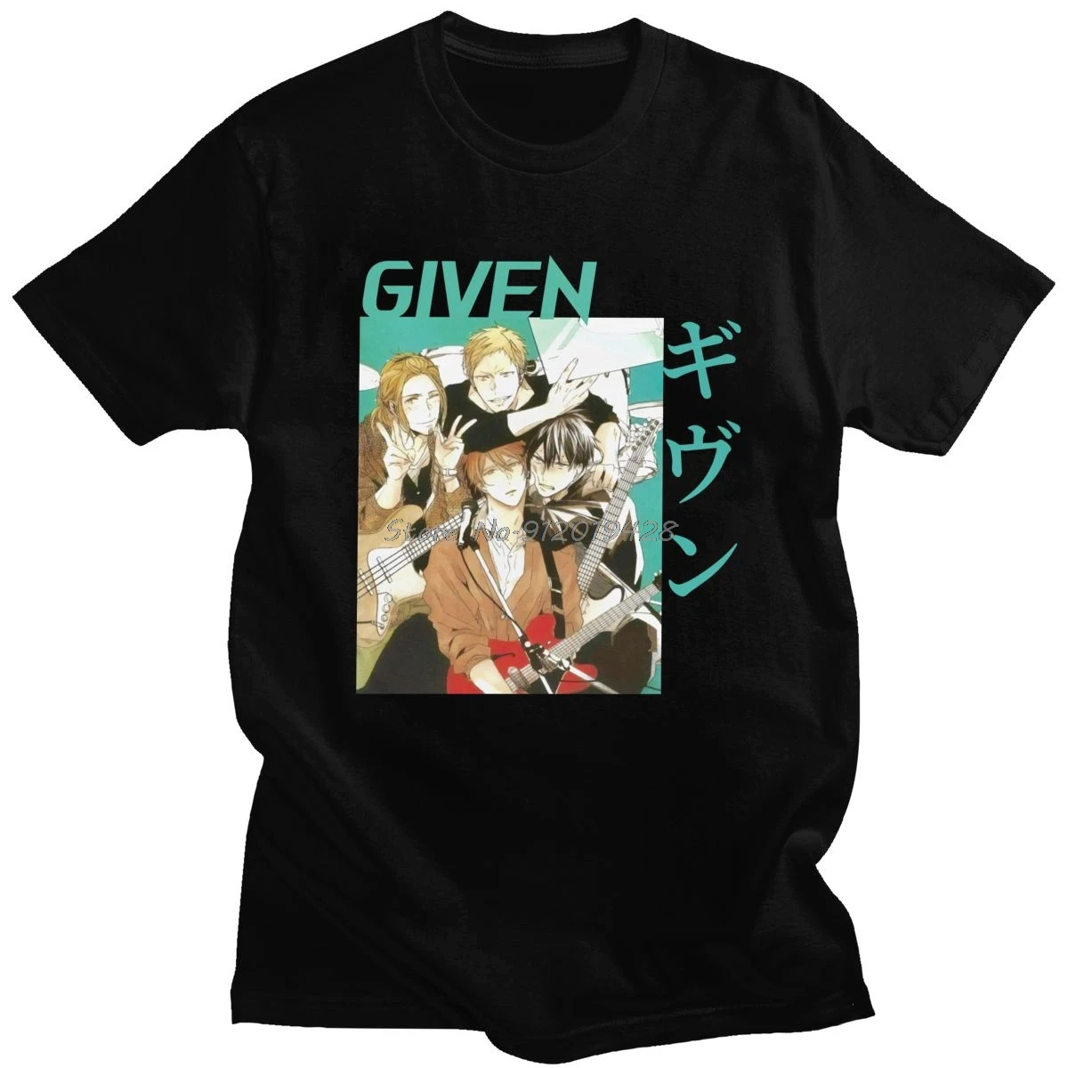 

Yaoi Bl Given Mens T Shirts Soft Cotton Anime Manga T-shirt Mafuyu Ritsuka Uenoyama Kaji Tee Short Sleeve Graphic Tshirt Gift