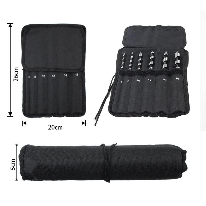 

6pcs Core Drill Bits High Carbon Steel Hole Drill Set Hexagonal Shank Woodworking Drill Tools 6-16mm