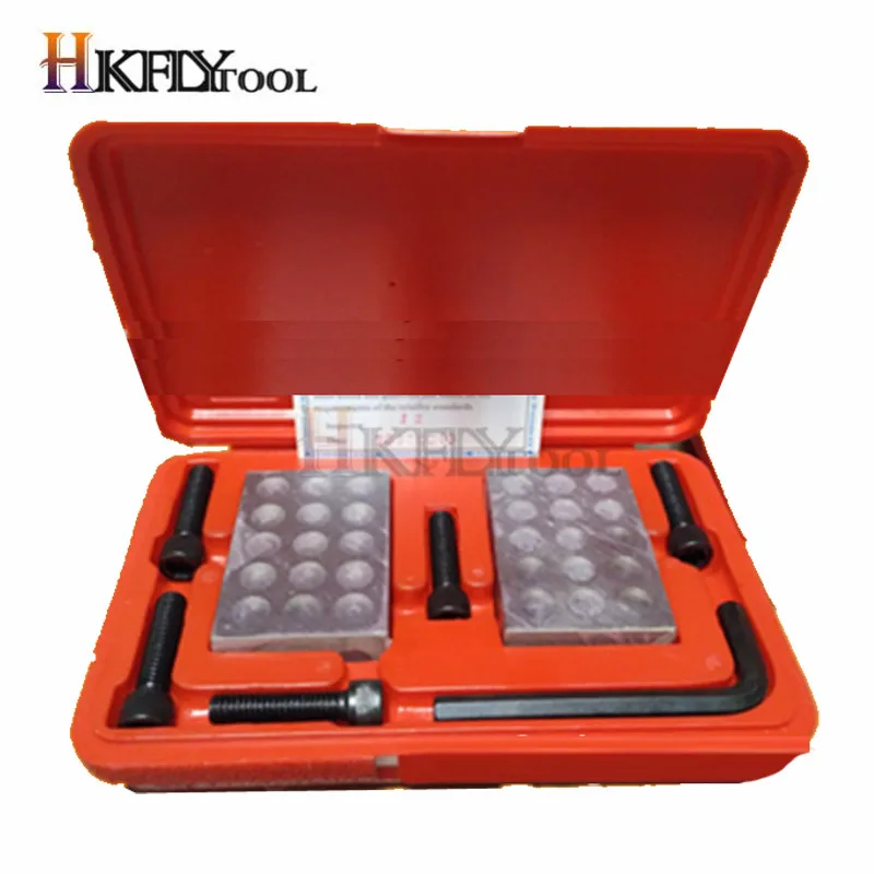 

23 holes Precision gauge 1-2-3" Blocks with screw spanner parallel clamping block set 23 holes 25-50-75mm block measuring tools