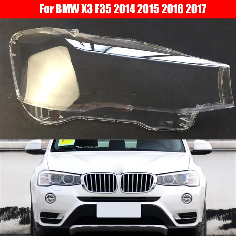 Car Headlight Lens For BMW X3 F35 2014 2015 2016 2017 Car Headlight Headlamp  Lens Auto Shell Cover