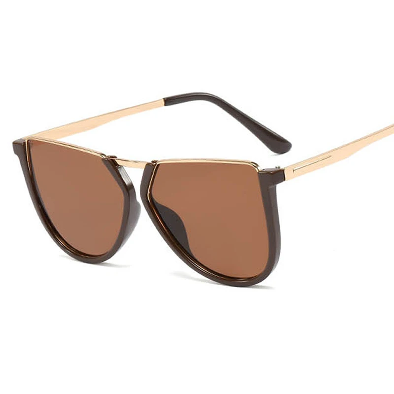 Европейские негабаритные солнцезащитные очки кошачий глаз женские