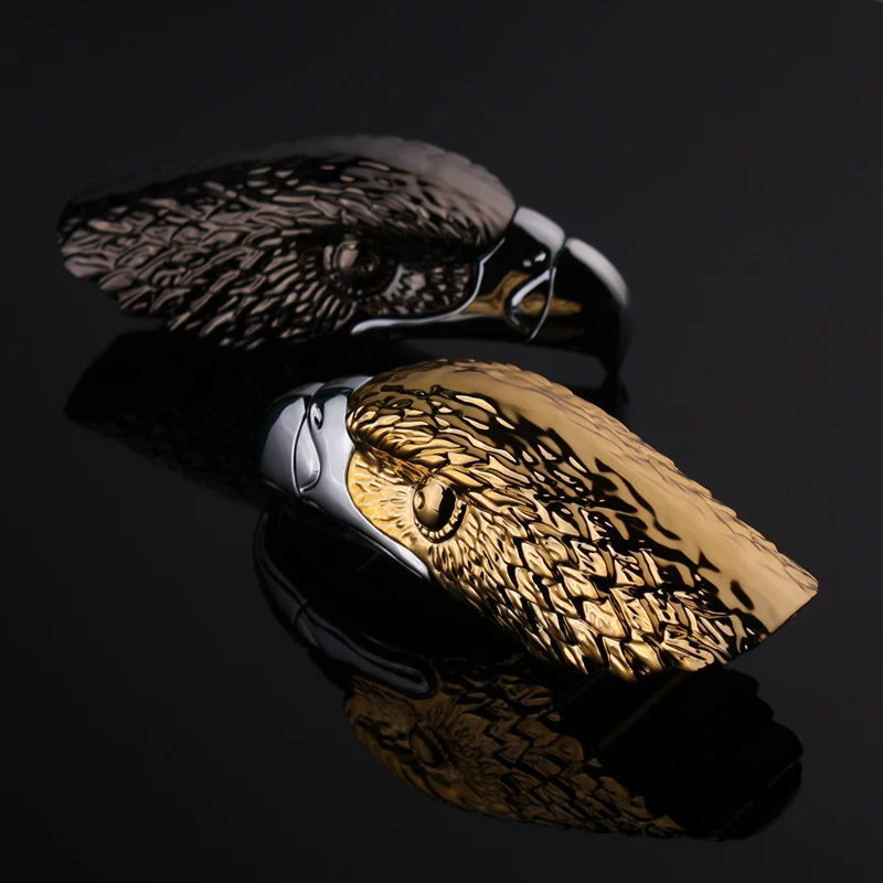 

New creative Eagle head gas Inflatable Lighter Personality Cigarette Lighter for Men