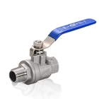 Шаровой кран 14 дюйма, 38 дюйма, наружная резьба 12 дюйма, SS304