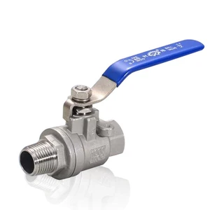 Шаровой кран 14 дюйма, 38 дюйма, наружная резьба 12 дюйма, SS304