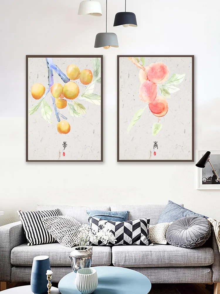 

Fresh Canvas Painting Fruit Poster Home Decoration Hd Print Picture Customizable Frameless Style Wall Art Decoration